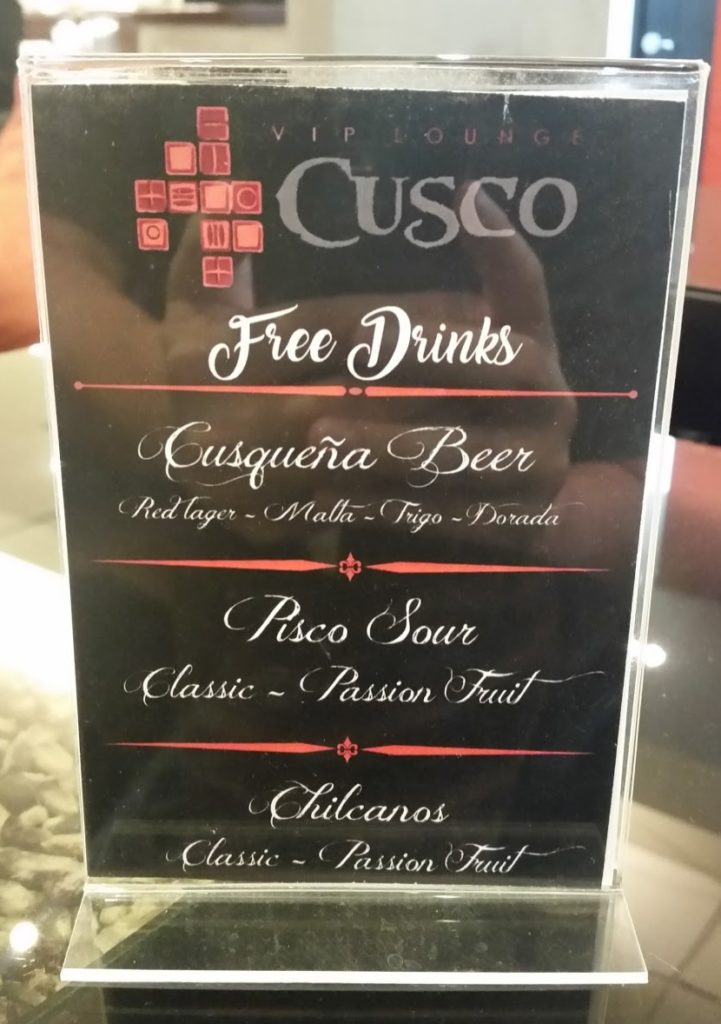 a menu on a glass case