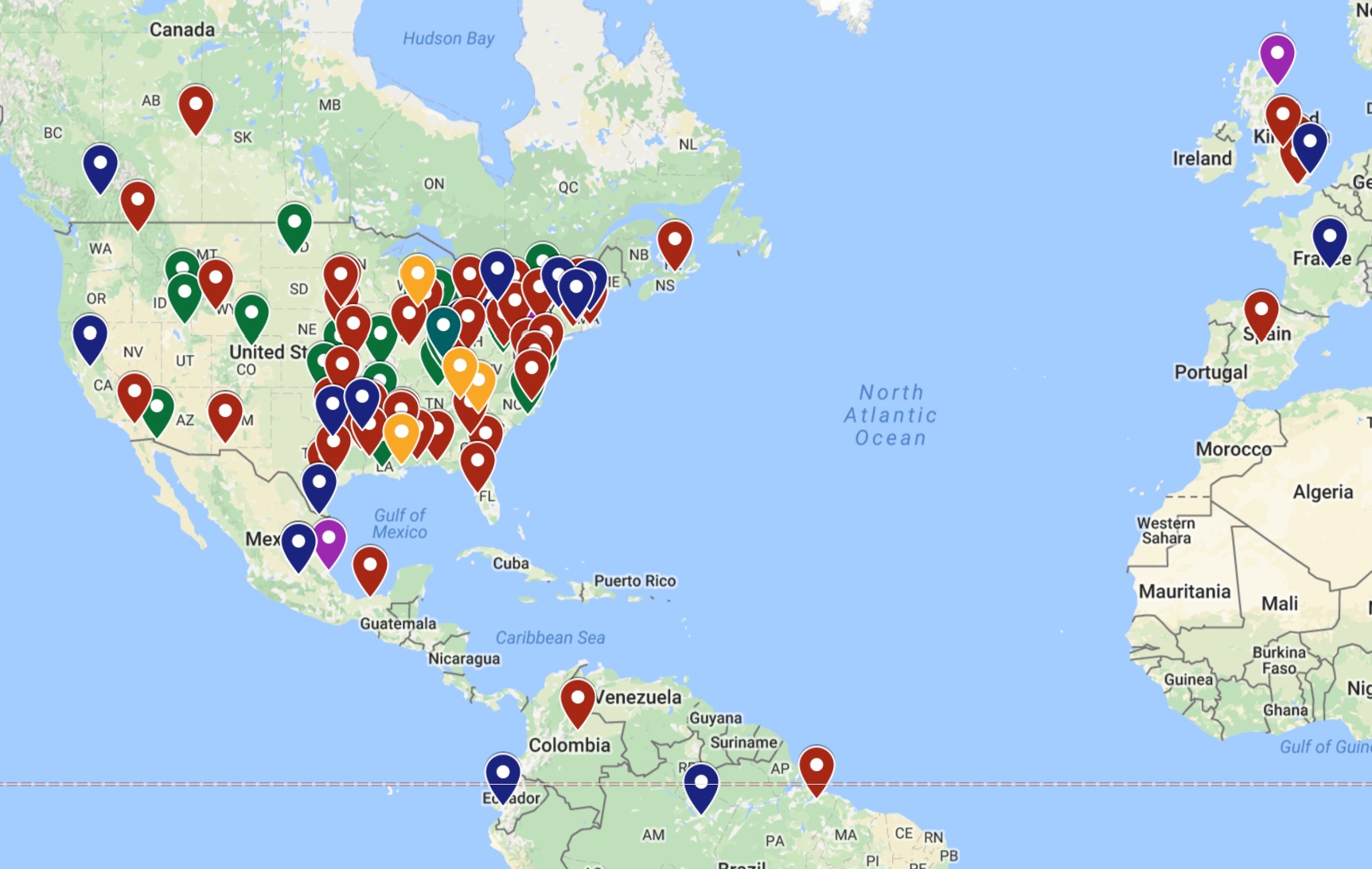 The IHG Point Breaks map and sortable table is updated ...