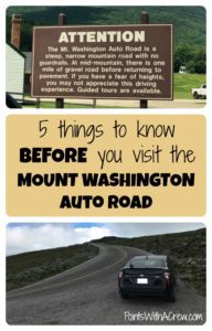 5 things to watch out for if you travel to Mount Washington New Hampshire for hiking, photography or weddings. Compare the auto road