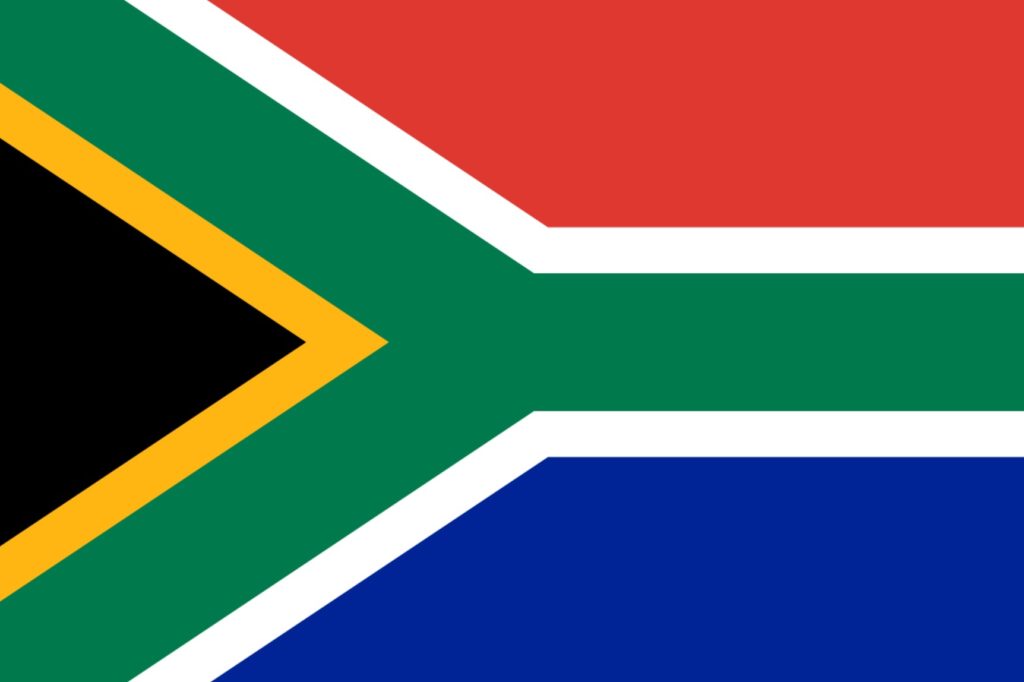 a flag of the south africa
