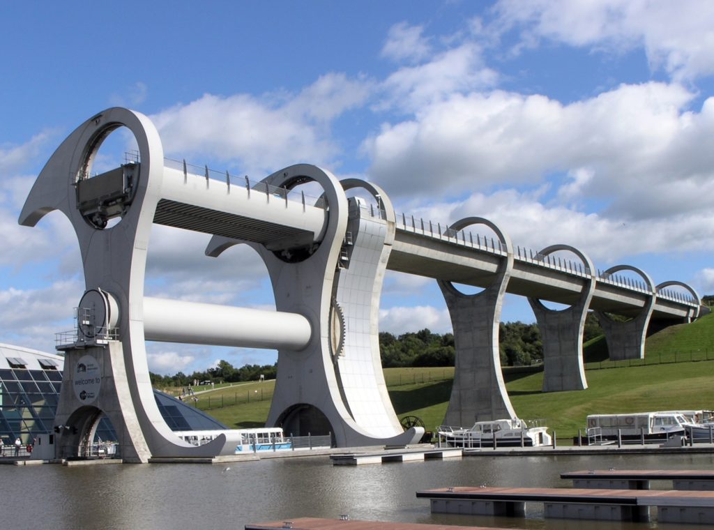 Falkirk Wheel with multiple arches