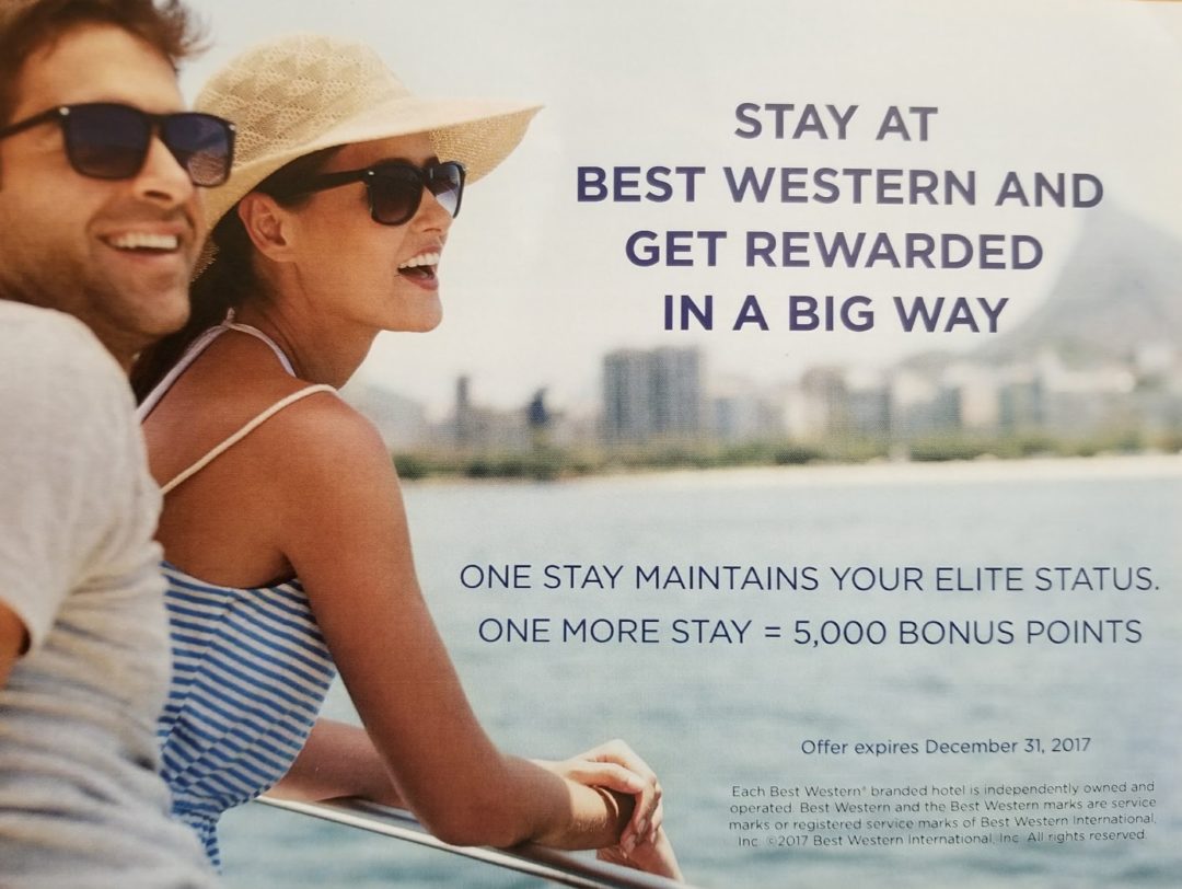 5000 bonus Best Western points after 2 stays (targeted?) Points with