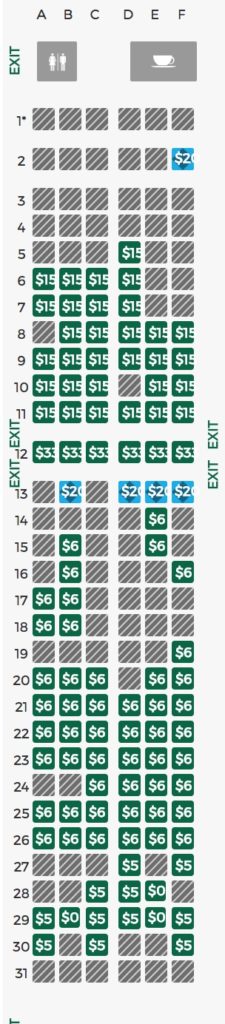 Frontier Plane Seating Chart