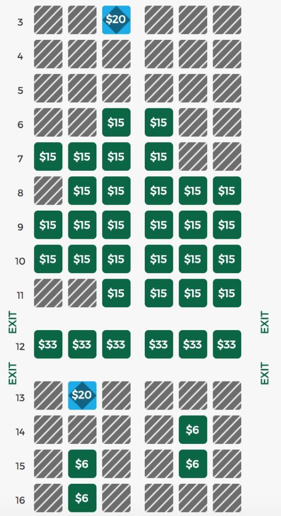 Elite Airways Seating Chart