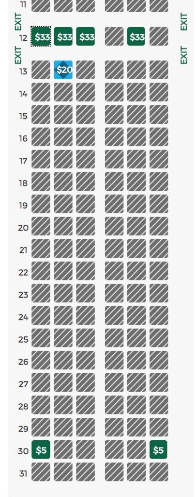 Frontier Airlines Seating Chart