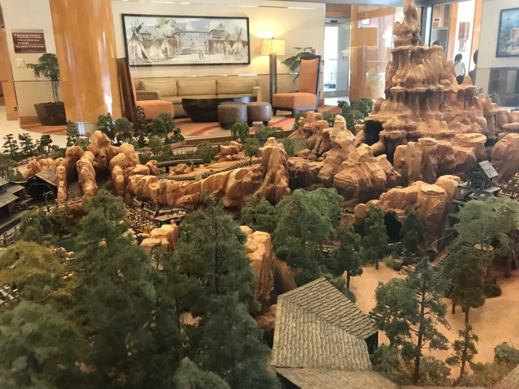 Disneyland Hotel Frontier Tower model