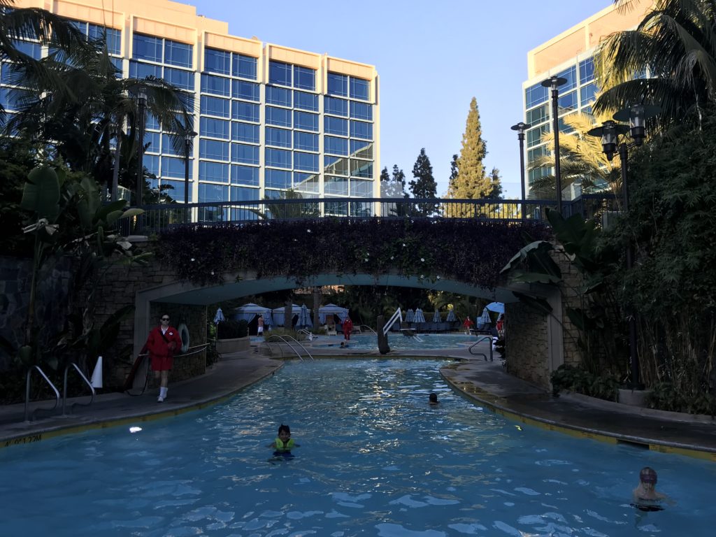Disneyland Hotel Frontier Tower pools