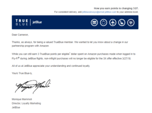 a email with signature on it