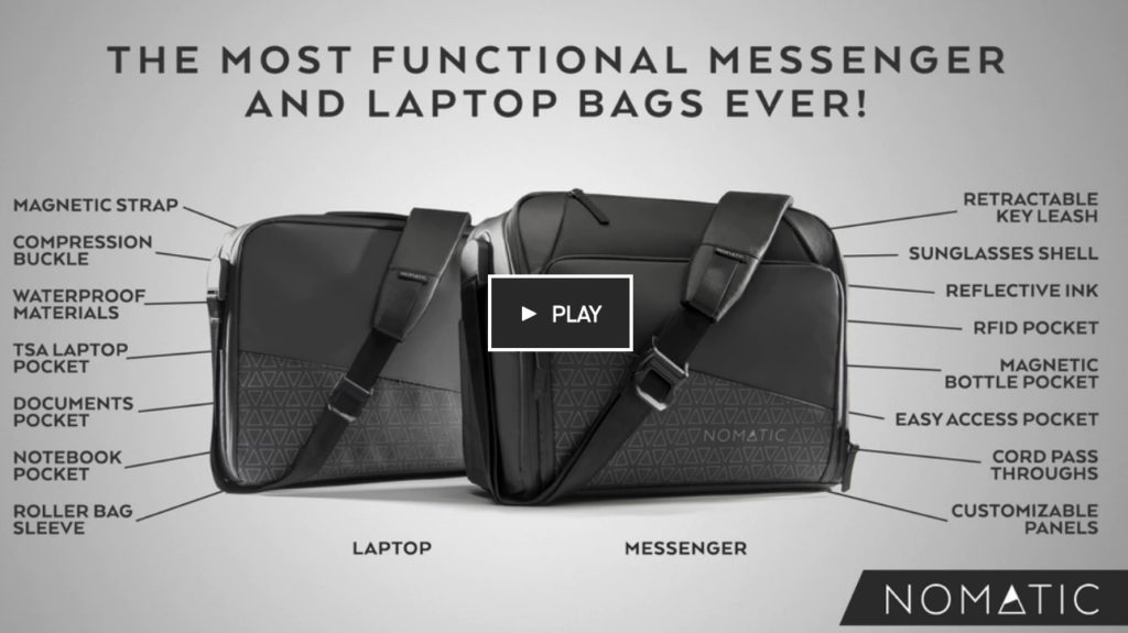 a black and grey laptop bags