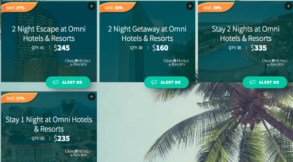 screens screenshot of a hotel