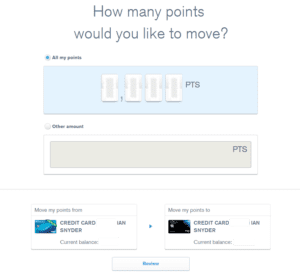 a screenshot of a credit card survey