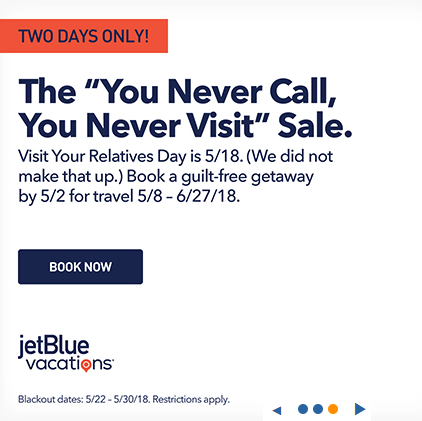 Ends Today – jetBlue flights from $39!
