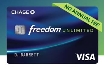 Chase Freedom Unlimited doubling rewards for first year (3% cashback everywhere!)