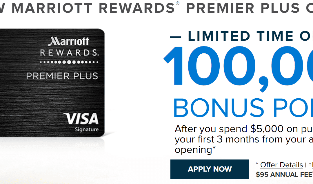 Time running out for 100,000 Points with the Marriott Premier Plus card