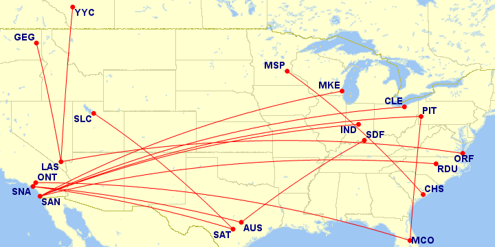 a map of the united states with red lines