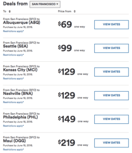 a screenshot of a price list