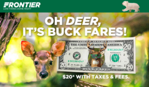 a deer with a dollar bill