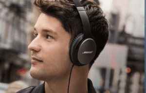 a man wearing headphones
