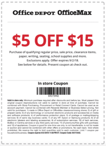 a coupon with a barcode and text