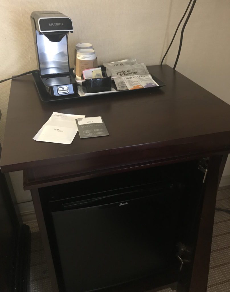a coffee machine on a table