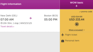 a screenshot of a flight schedule