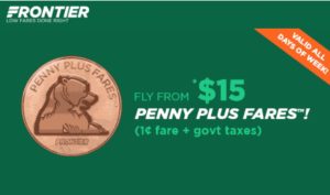 a green and white card with a coin