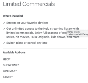 Join Hulu for $0.99 cents