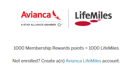 Your Membership Rewards Just Became More Valuable!  Transfer Membership Rewards to Avianca LifeMiles
