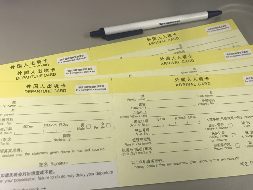 a group of yellow cards with black writing on them