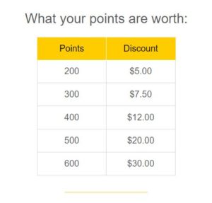 a screenshot of a price list