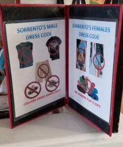 a sign with text on it