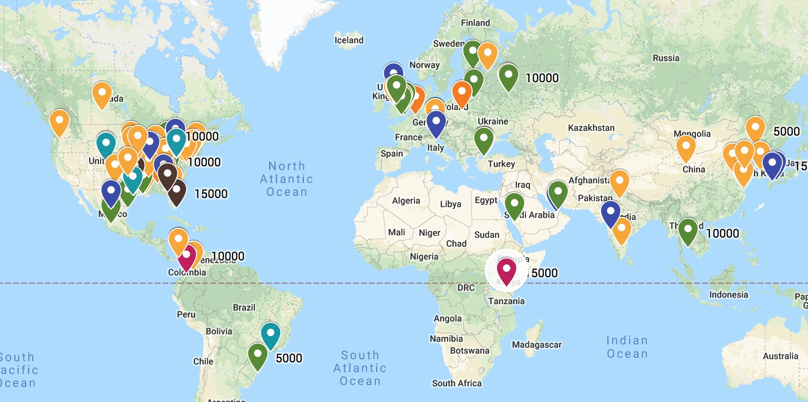 The IHG Point Breaks map and sortable table is updated (November 27