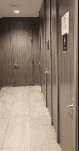 a row of doors in a room