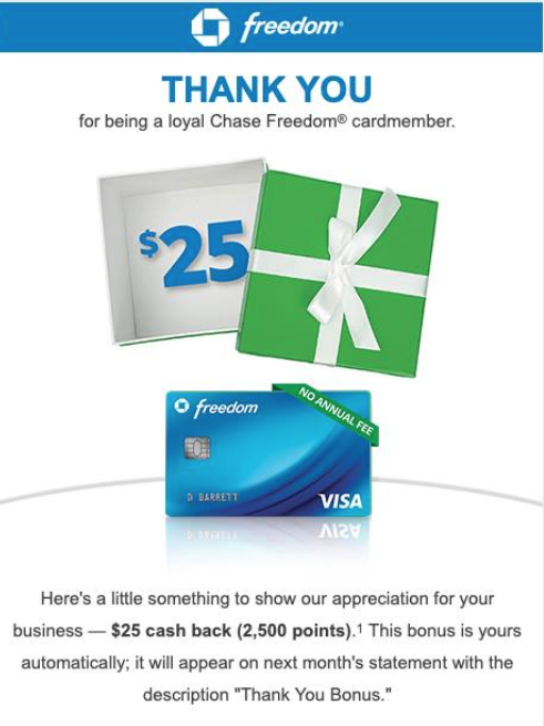 Did you get this $25 Bonus from Chase? (targeted)