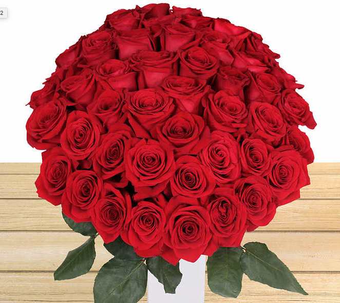 Pre-order Costco 50-Count Valentine’s Day Roses for $49.99 with free shipping