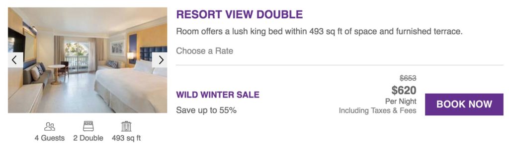 a screenshot of a hotel advertisement