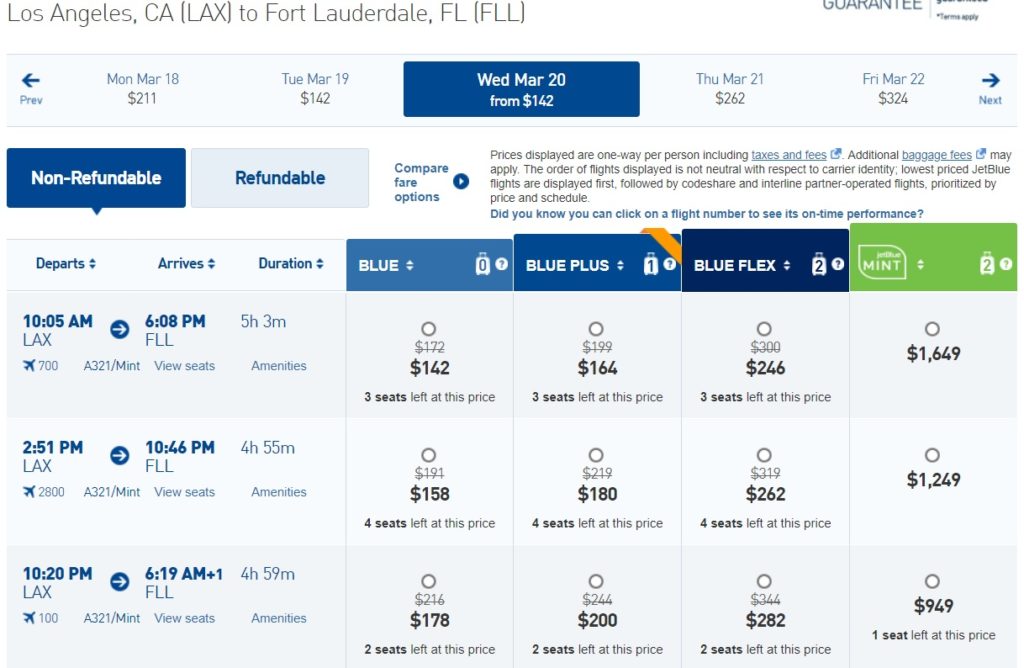 JetBlue Sale: 20% off Base Fares on All Flights - Points