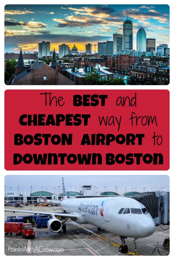 If you're going from BOS Logan Airport to downtown Boston, here's the best, fastest and cheapest way from Boston Airport to Boston city center