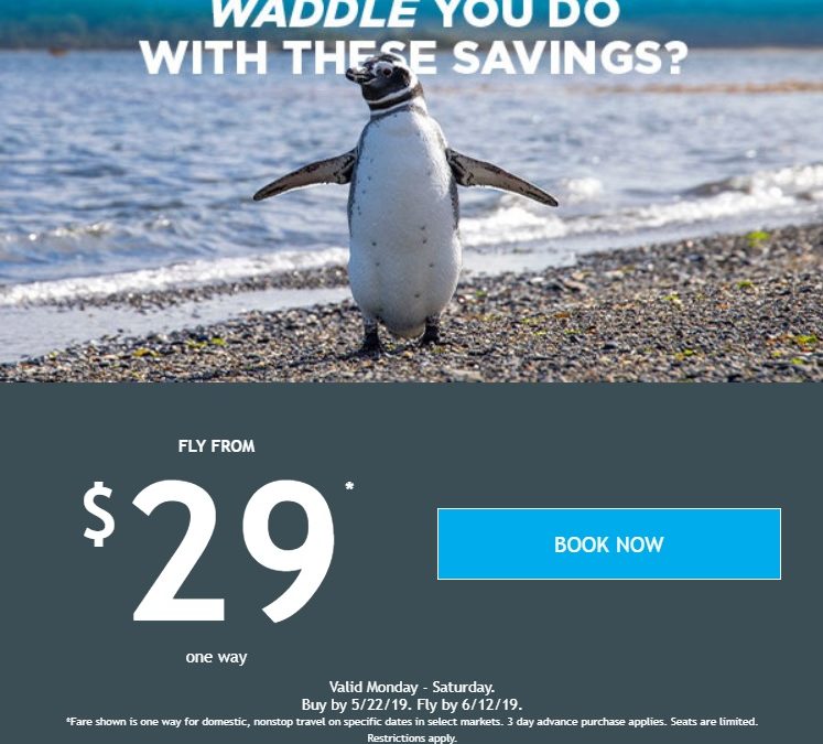 Frontier Beats Its Own Price: $25 Fare Flash Sale