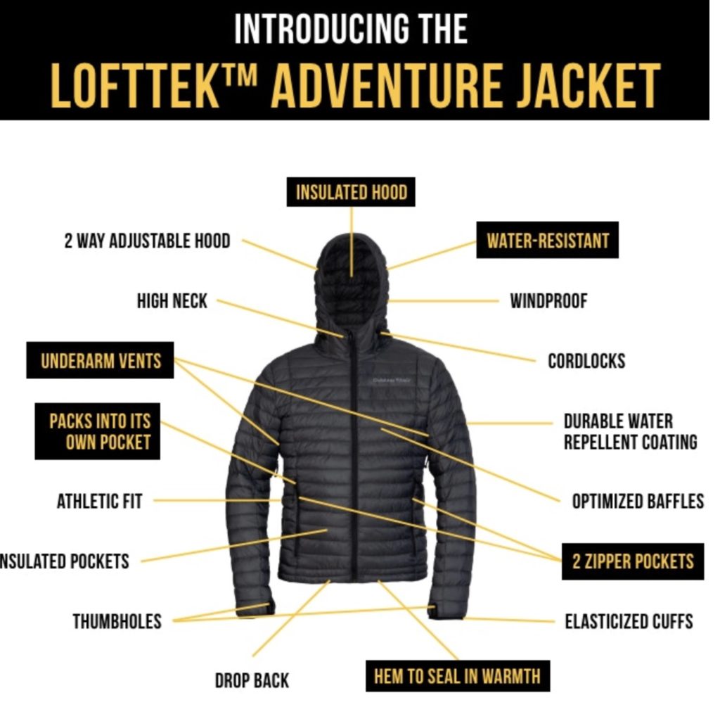 a jacket with instructions on it