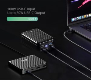 a laptop with a usb-c input