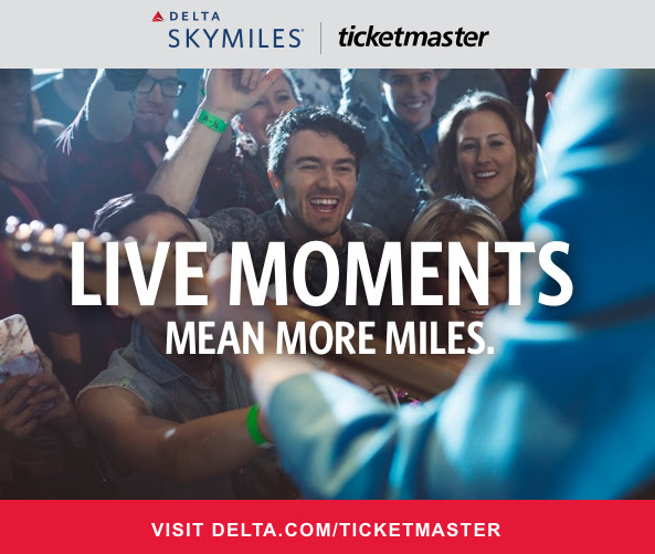Earn Delta SkyMiles on Your Next Sporting Event or Concert!