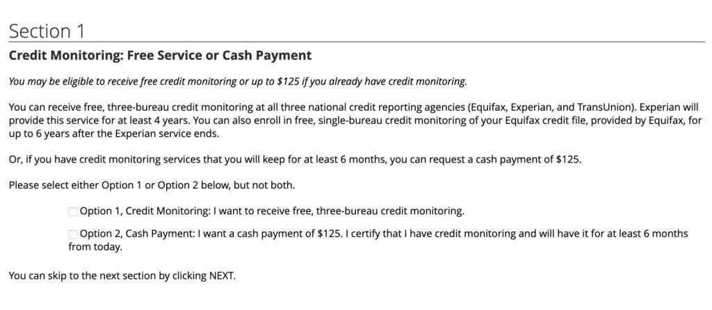 a close-up of a credit monitoring