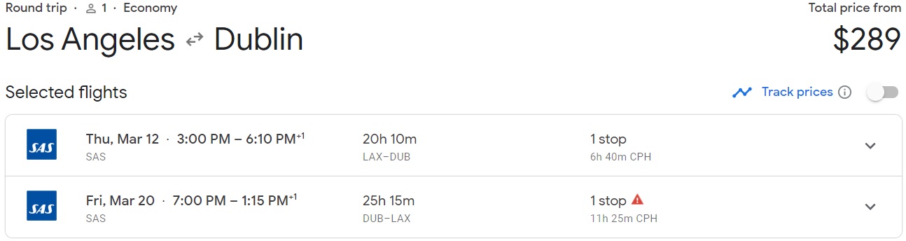 Sas Star Alliance Points Chart