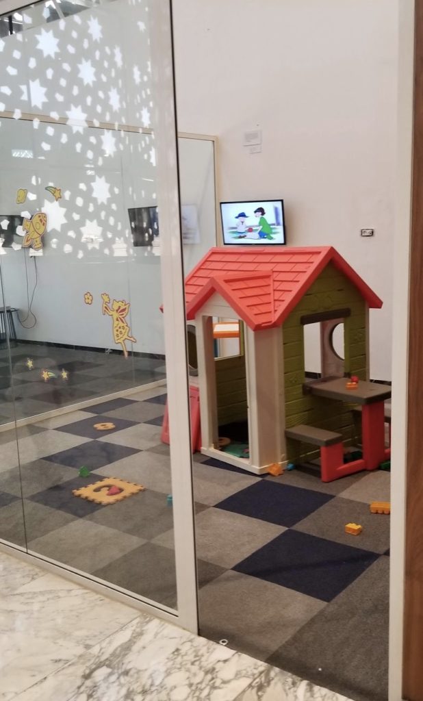a play house in a room