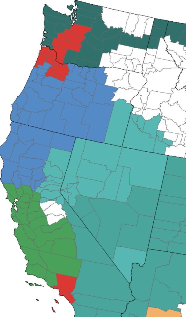 a map of the state of california