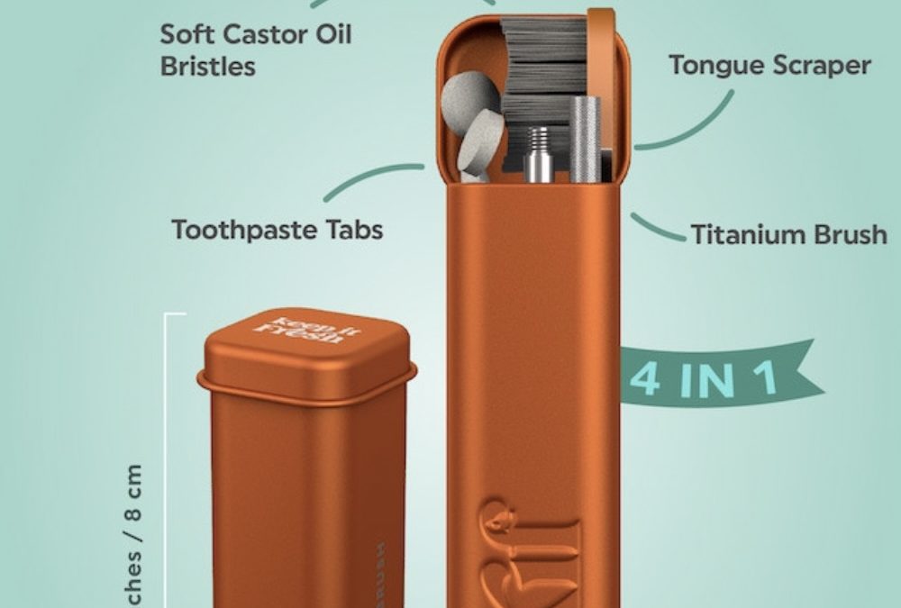 Kickstarter: KIF – Pocket-Sized Titanium Toothbrush Kit For On-The-Go