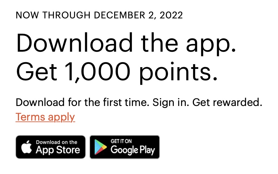 Get 1000 IHG points for downloading the app (no stay required)