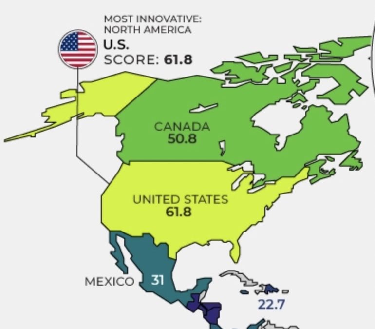 The Most Innovative Countries of 2022 (the US is #2)