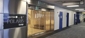 a elevator with glass doors